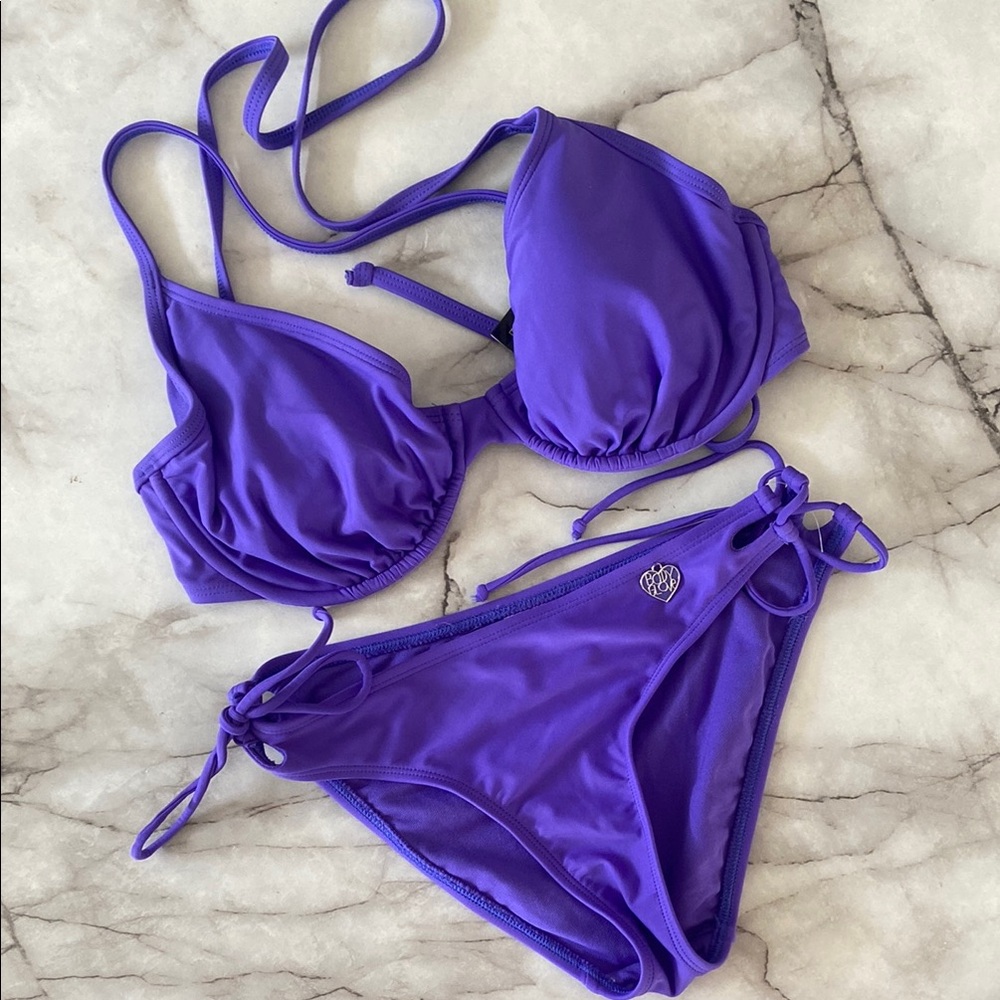 Body Glove Vibrant Purple String Bikini Set